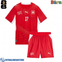 Fotballdrakt Barn Sveits Ruben Vargas #17 Hjemmedraktsett VM 2026 Kortermet (+ Korte bukser)